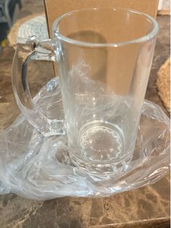 16oz Glass Beer Mug (Clear)
