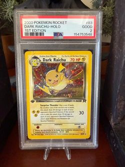2000 Pokemon Rocket Dark Raicho-Holo 1st edition #83 PSA 2