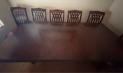 Wooden Dinner Table Set