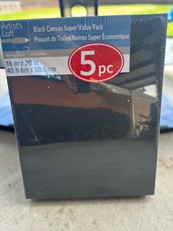 New 5 pcs. black canvas set
