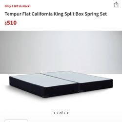 California King Split Box Spring