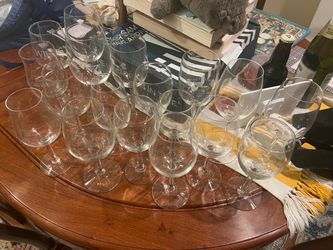 20 wine glasses