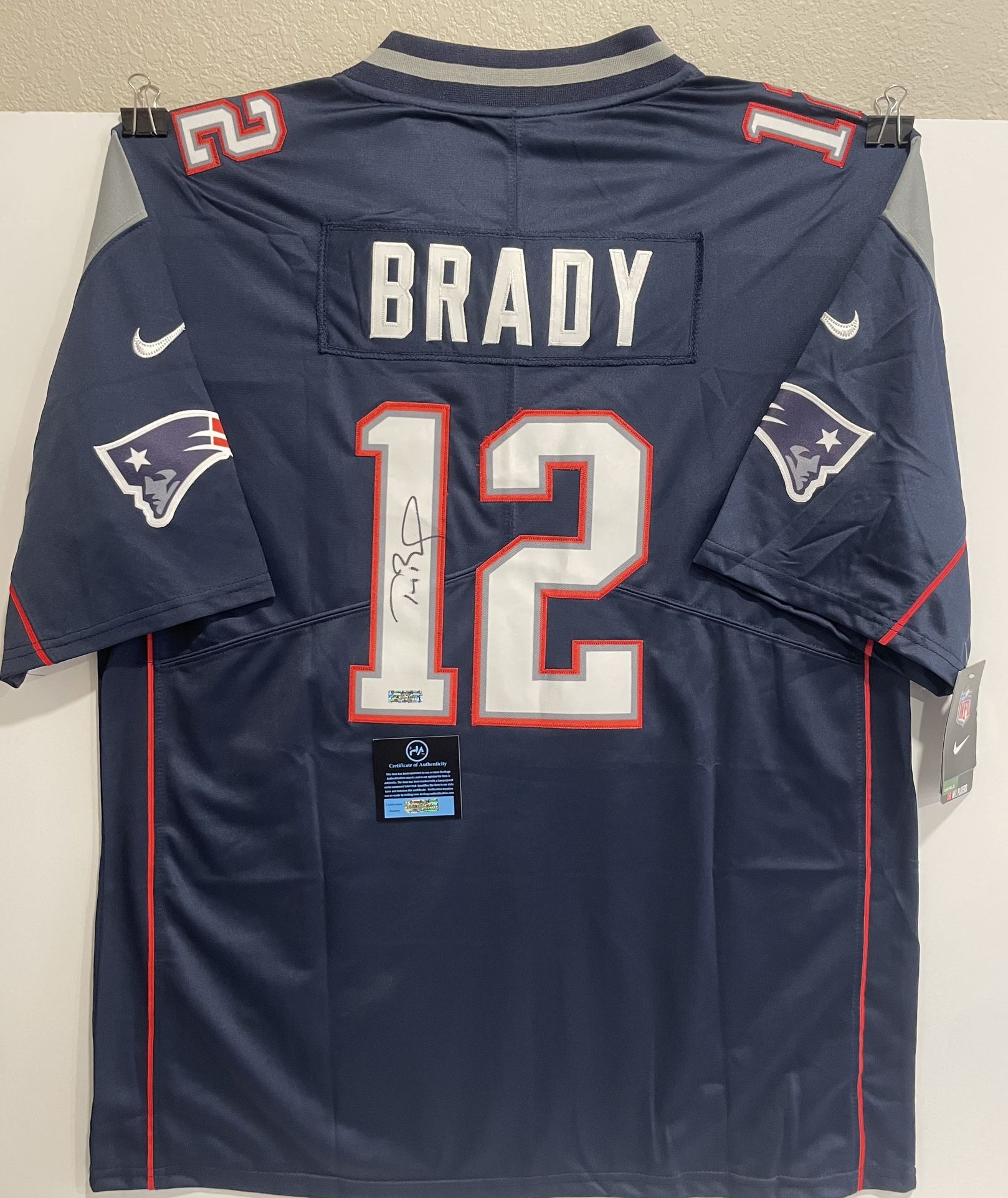 Tom Brady Rare Signed Autographed Nike New England Patriots Jersey with COA GOAT