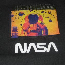 HyperSpace NASA Black Hoodie Men's Size Medium