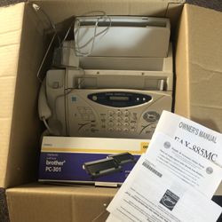 Brother IntelliFax 885MC Plain-Paper Fax Machine with Message Center & Copier