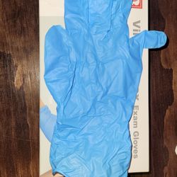 🚨 3 Boxes Of 100 | Blue Vinyl Nitrile Hybrid 🚨 Powder-Free | Latex-Free