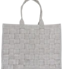 Supreme Woven 3 Grey Silver SS24 Shoulder Tote Utility Bag