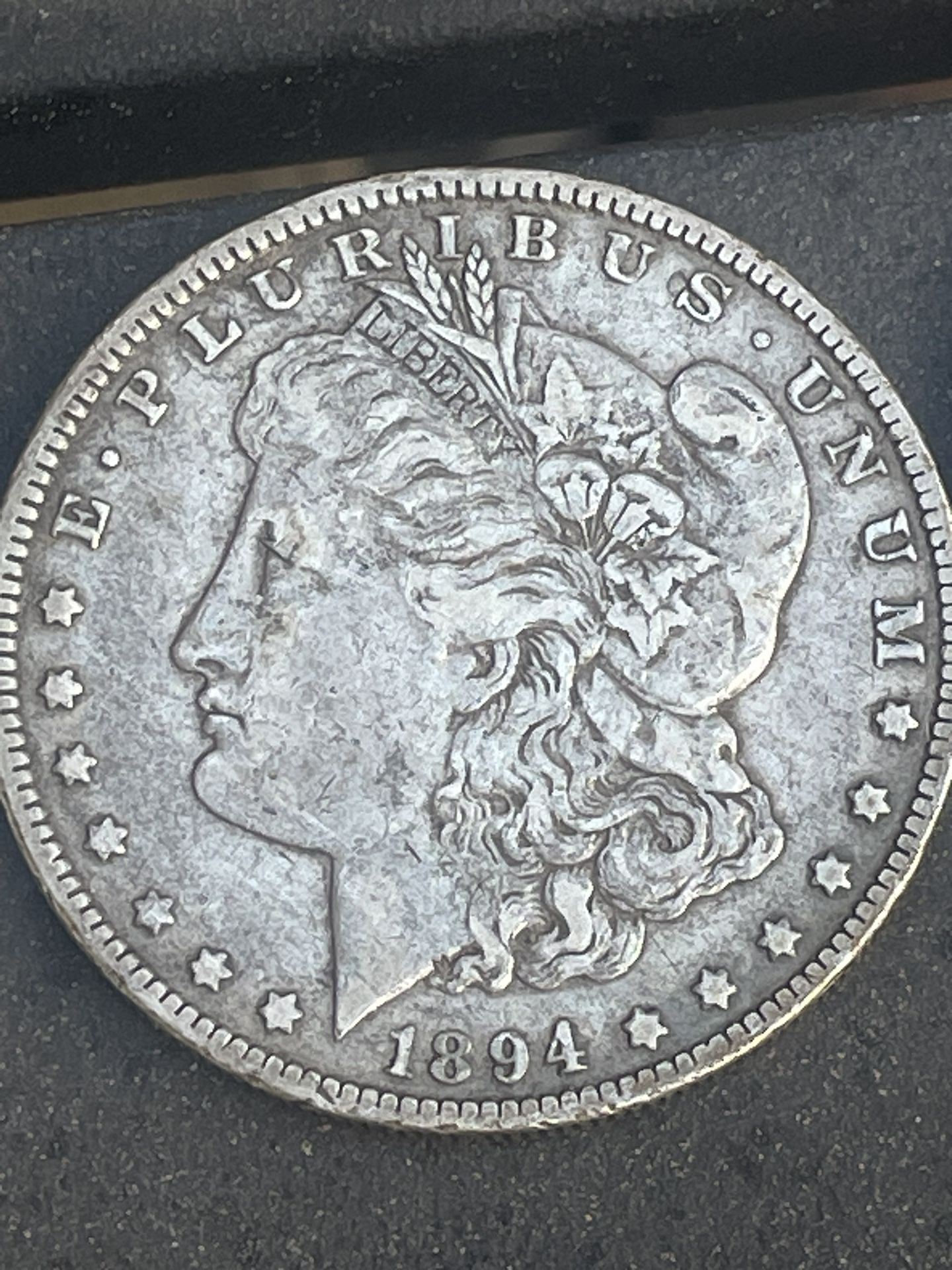 1894 O Natural Toned Morgan Silver Dollar 