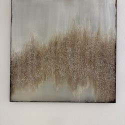 2 Abstract Textured Canvas Painting Art Decor