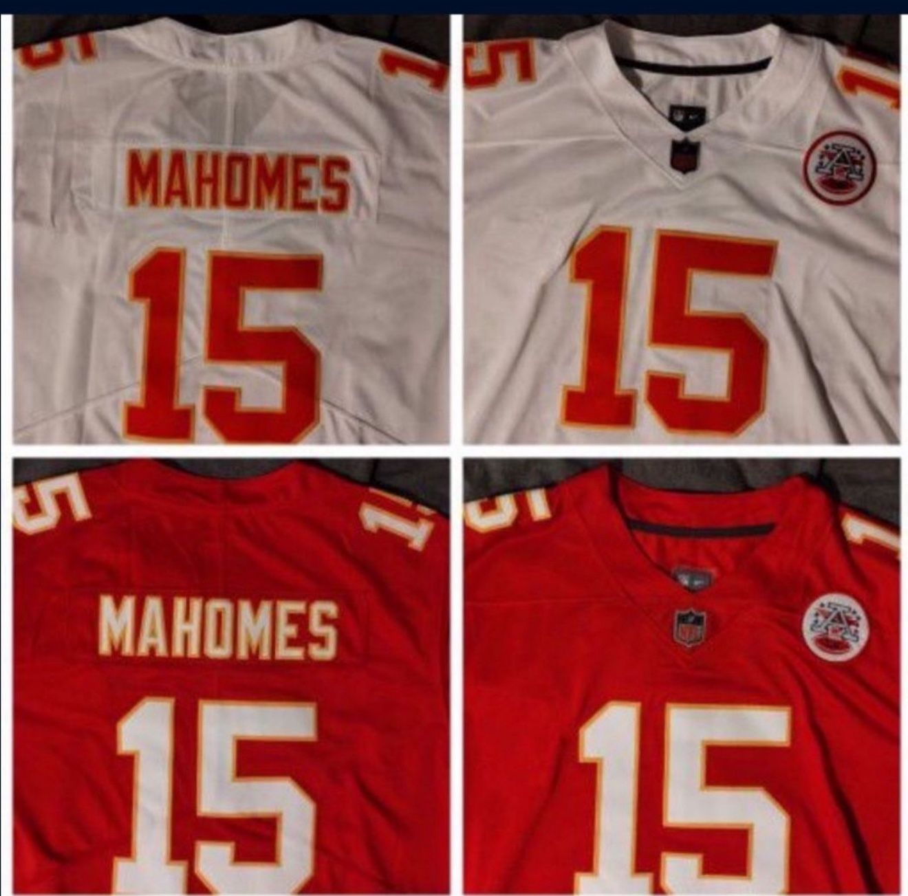 Travis Kelce Patrick Mahomes Kansas City Chiefs Nike Jerseys See Prices