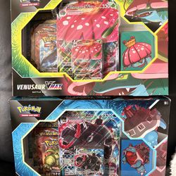 Pokémon TCG Blastoise and Venusaur VMAX Battle Box Set of 2 New Sealed Original
