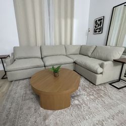Beautiful Sectional Couch Sofa Down Feather