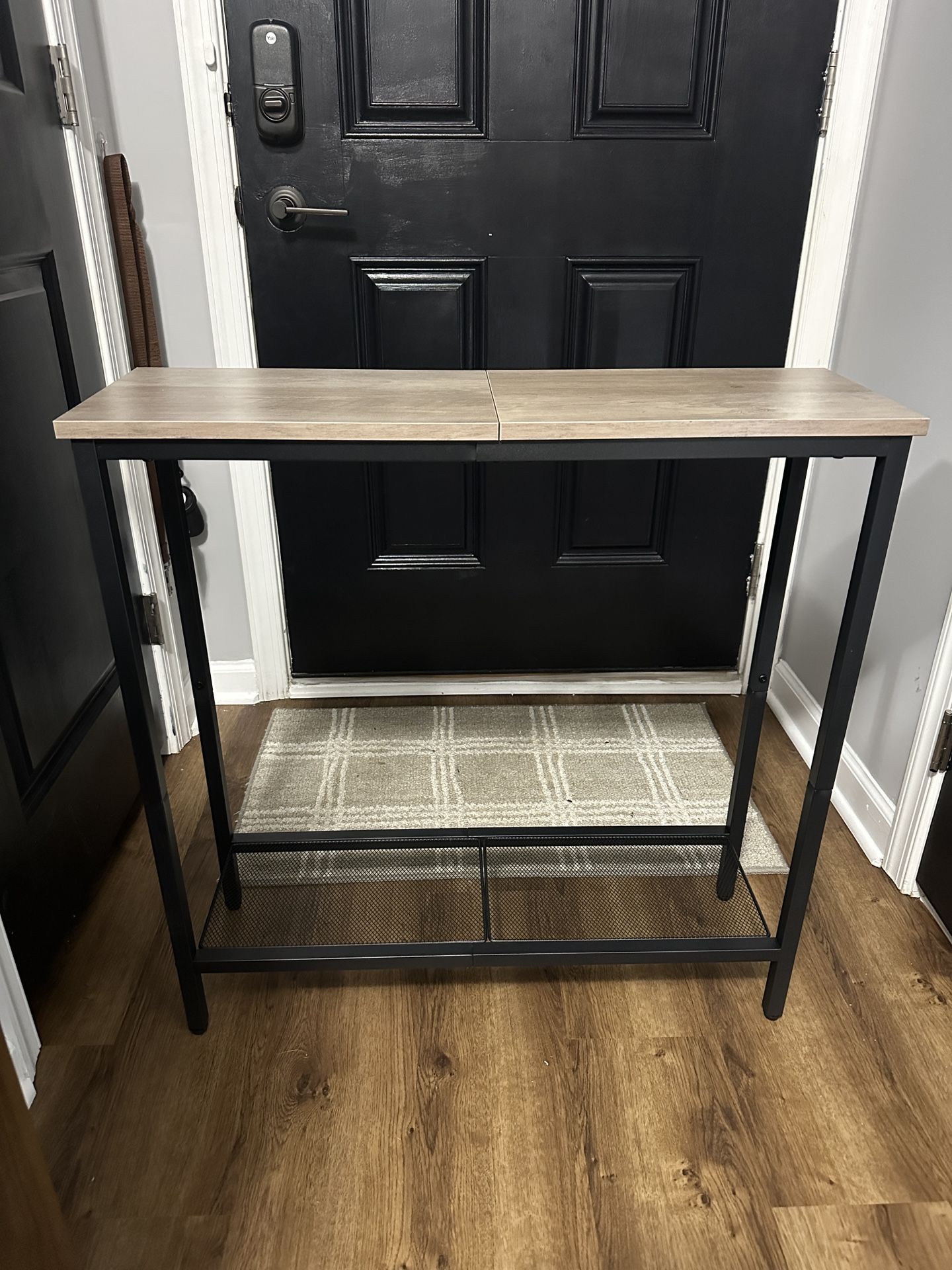 Console Table With Wire Shelf