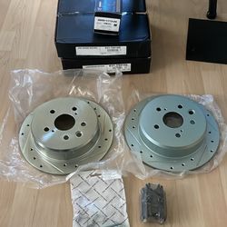 R1 Concepts Rear Brakes and Rotors 06-13 Lexus IS250