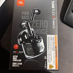 JBL Tune Flex Ghost Black Wireless earbuds
