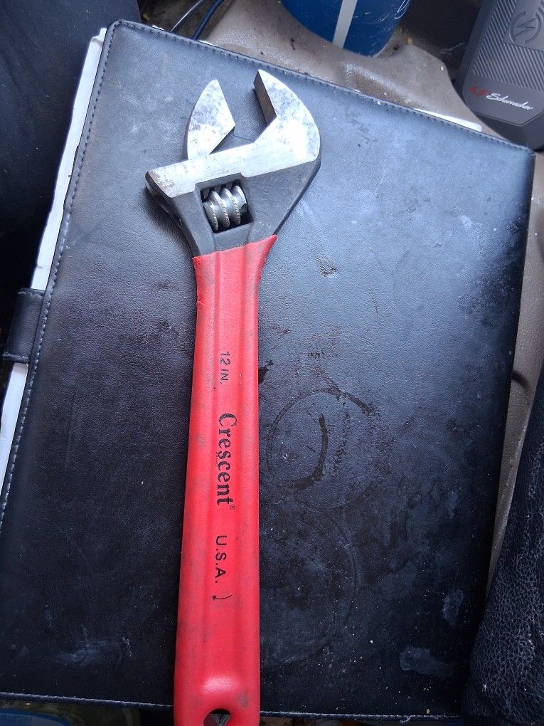 12 Inch Crescent Adjustable Wrench, Soft Grip