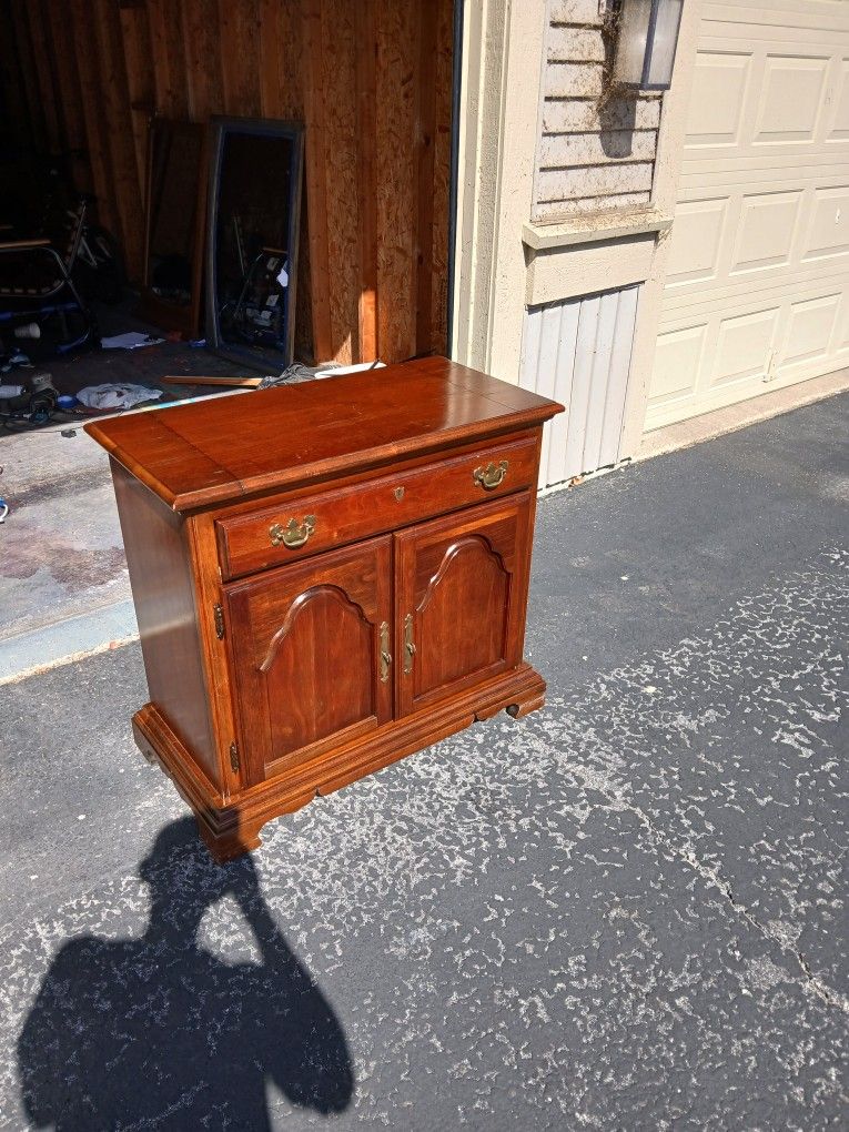 American Cherry Flop Top Buffet Cabinet
