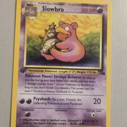Slowbro Pokémon Card 43/62 First Edition TGC 1999