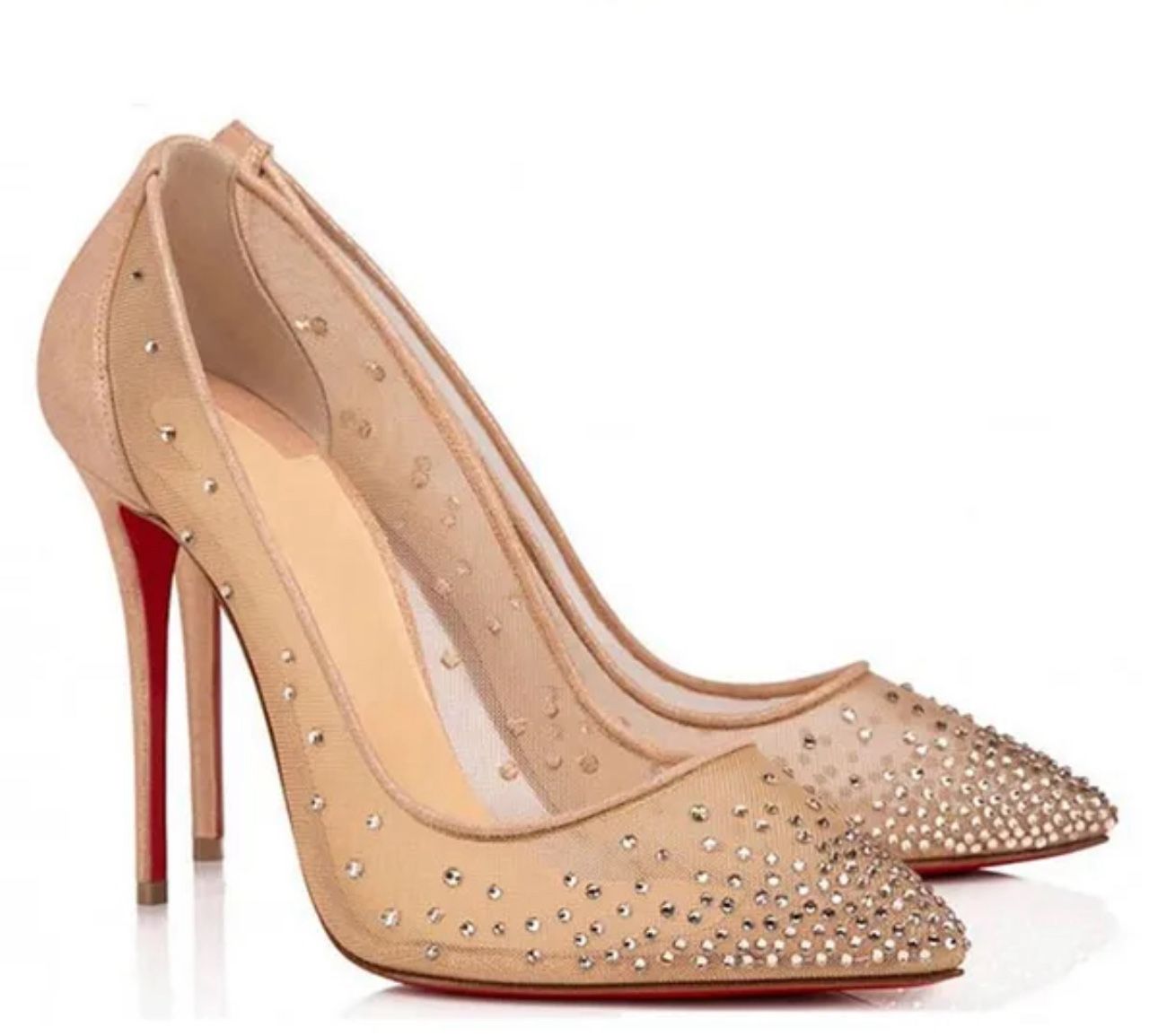 Rhinestone Red Bottom Heels