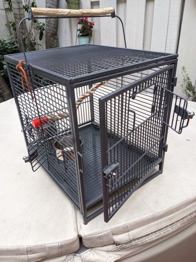 Bird Cage, Parrot, Travel