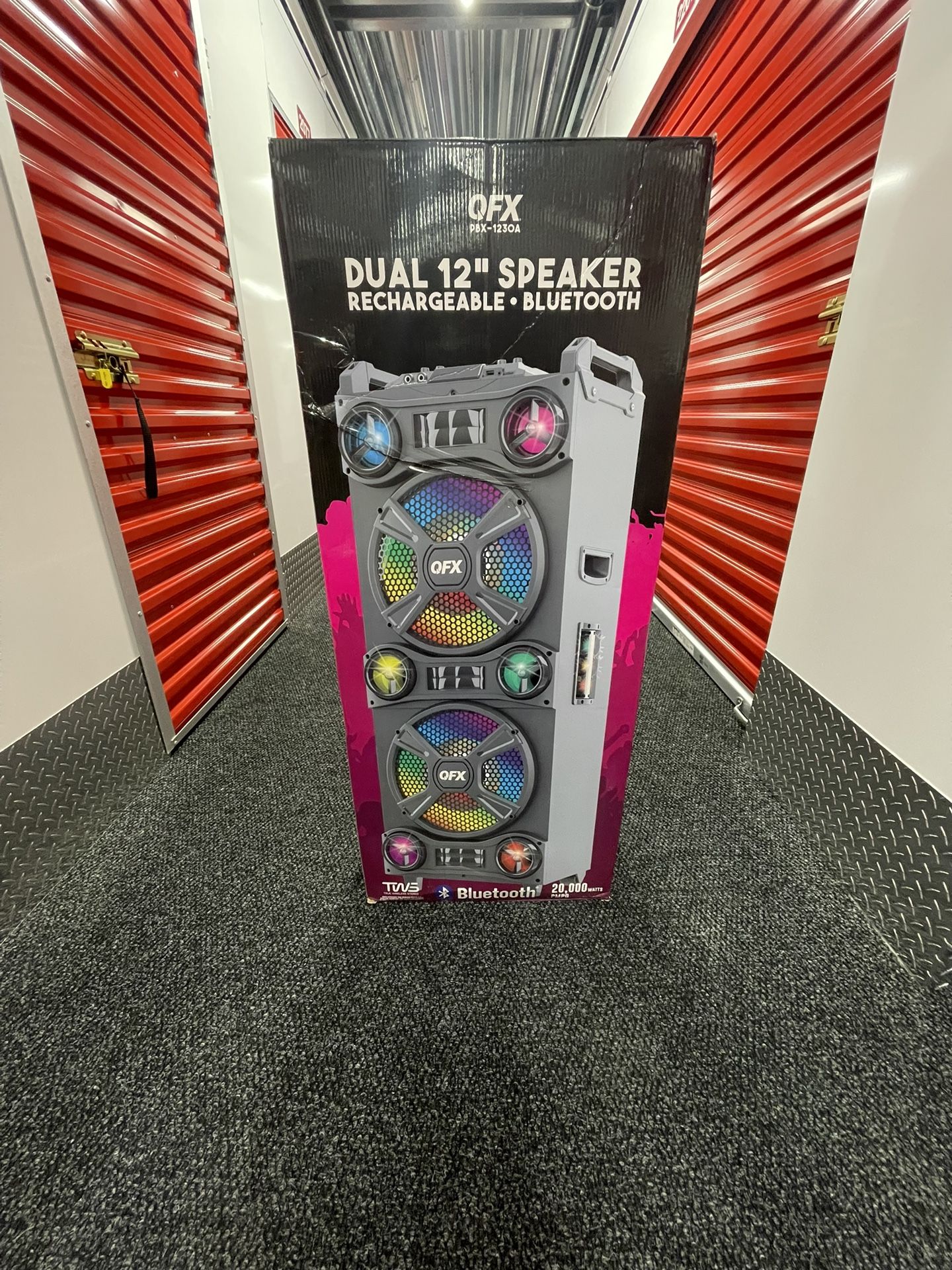 QFX Dual 12” Portable Bluetooth Disco Party Speaker