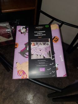 Halloween vinyl tablecloth