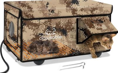 🐱 NEW Sturdy Outdoor Heated Cat House (Weatherproof & Insulated)