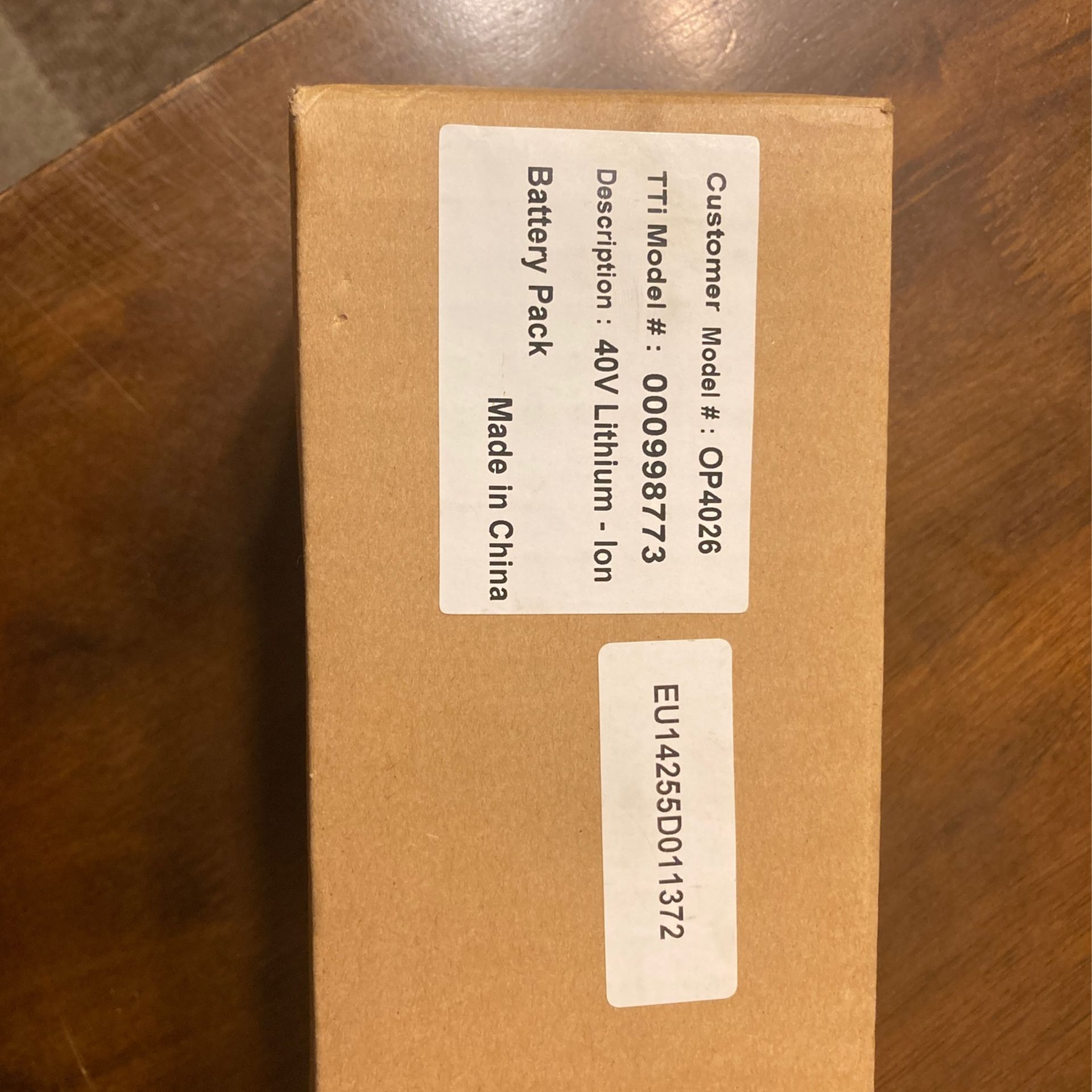 New Ryobi Battery