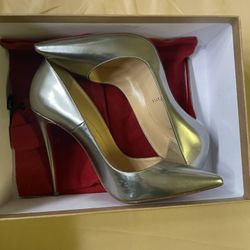 Silver Christian Louboutin Heels