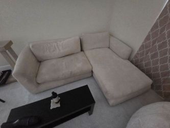 L shaped Beige Sectional Sofa