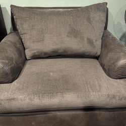 Oversized Gray Chair