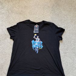 Jordan Poole Warriors “Poole Party” Women’s 2XL V-Neck T-Shirt NBA NWT