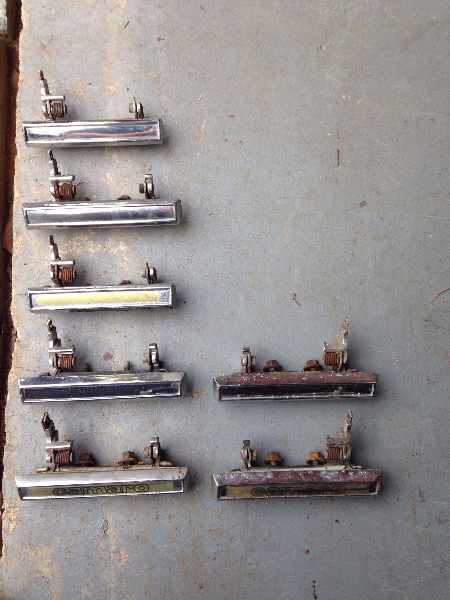 1970 to 1981 camaro door handles