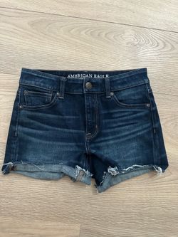 American Eagle Outfitters navy blue denim shorts size 2