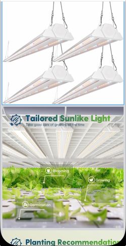 LED Full Spectrum Grow Lights 4-Pack