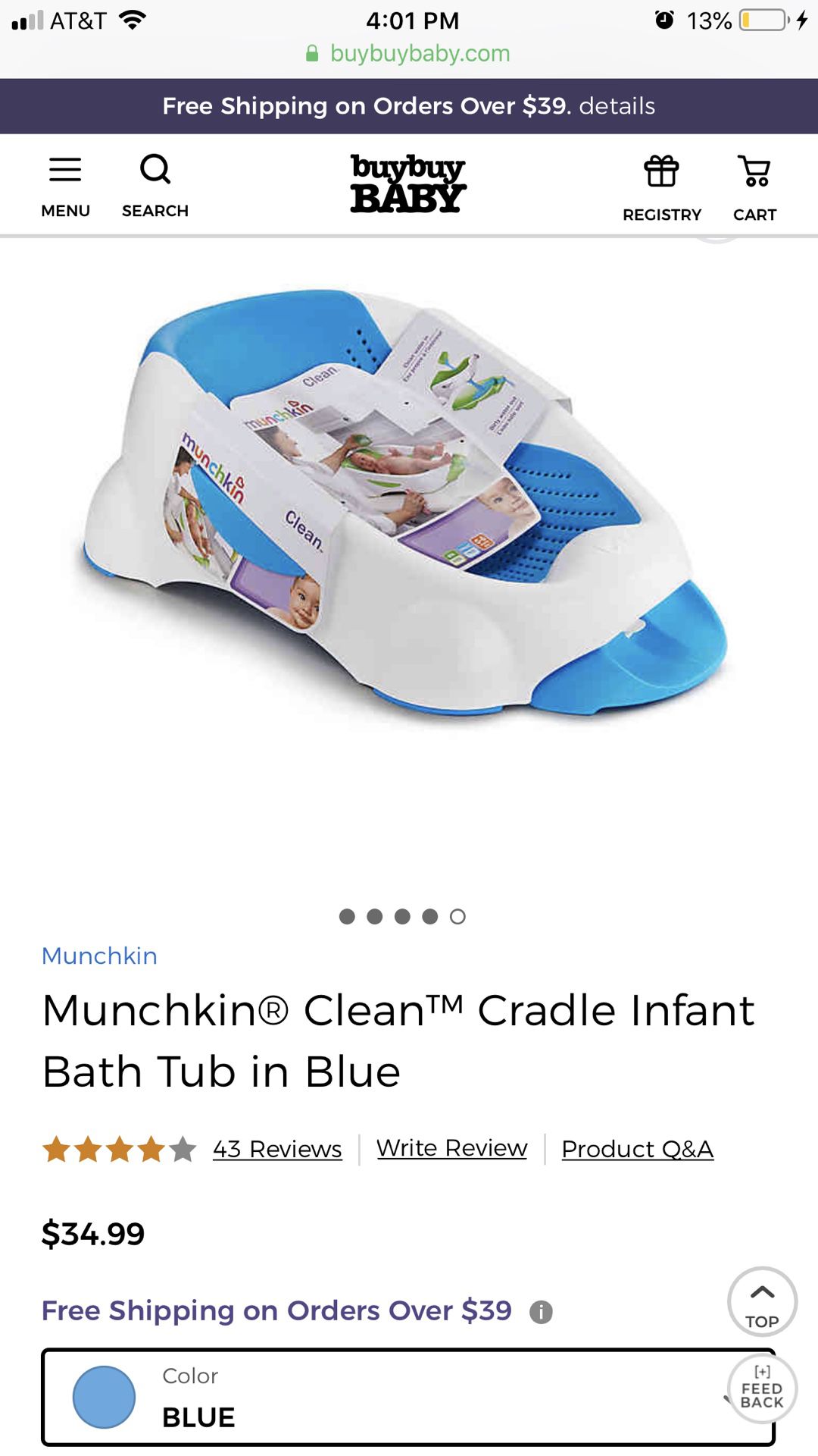 *New* Munchkin baby bath tub and toy scoop