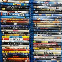 HUGE Lot of 60 Blu-Ray Movies : Action, Drama, Comedy, SCI-FI, Adventure Horror