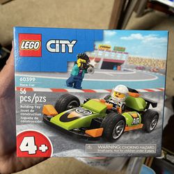 LEGO City Green Race Car Toy, Classic-Style Racing Vehicle Small Toy Kit 60399