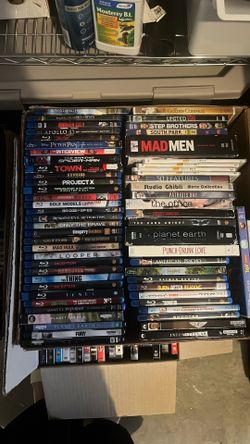 Huge lot of DVDs and BluRays