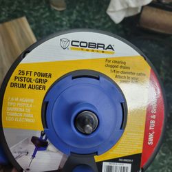 Drain Snake With An Attachment For A Drill 35.00 New 