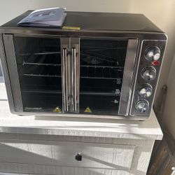 Elite Gourmet Double Door Countertop French Toaster Oven. 