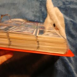 Baseball cards and basketball cards