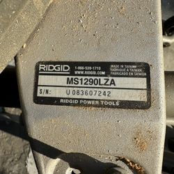 8” Rigid Tile Saw / 12” Rigid Miter Saw