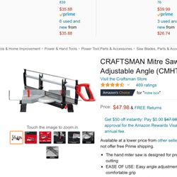 Brand New Craftsman Precision Box And Saw