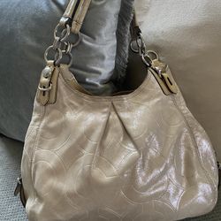 Coach Maggie Leather Shoulder Bag