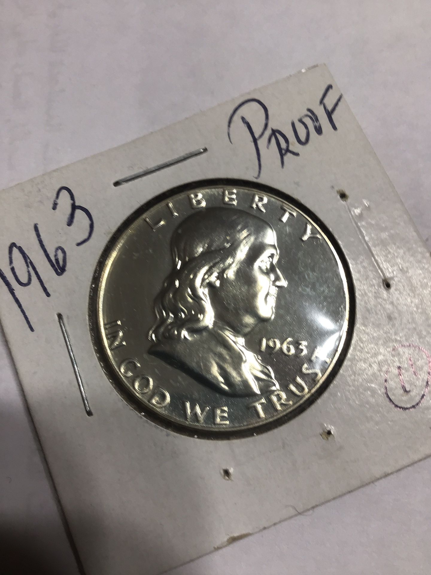 Beautiful Proof 1963 Franklin Half 