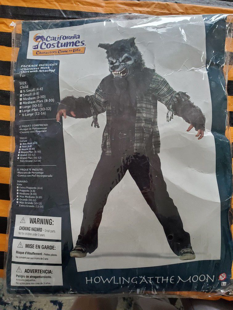 werewolf costume (youth XL, size 12-14)