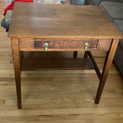 Beautiful Antique Oak Writing Table