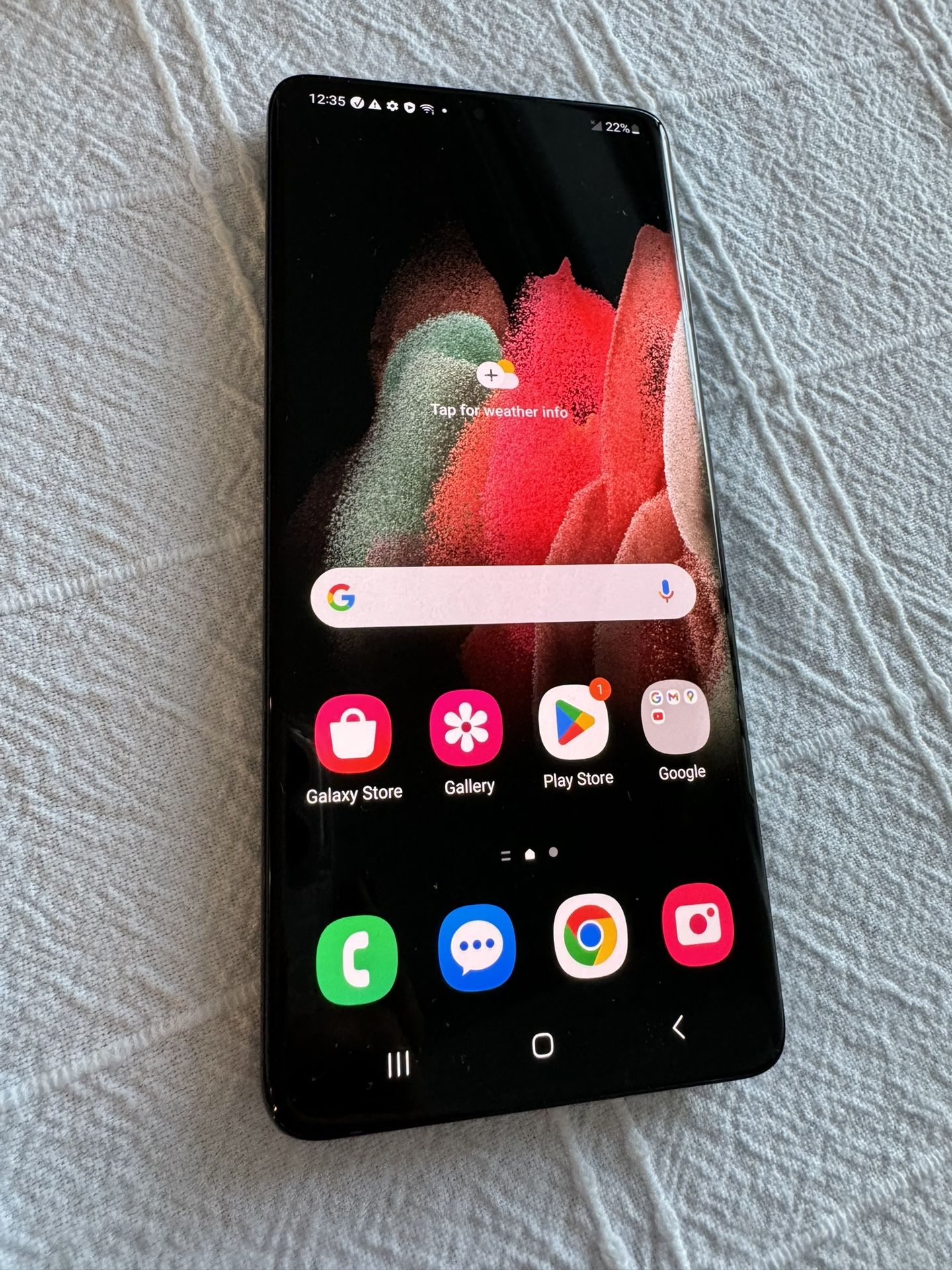 Unlocked Samsung Galaxy S21 Ultra 5G (Black) 128GB - Great Condition