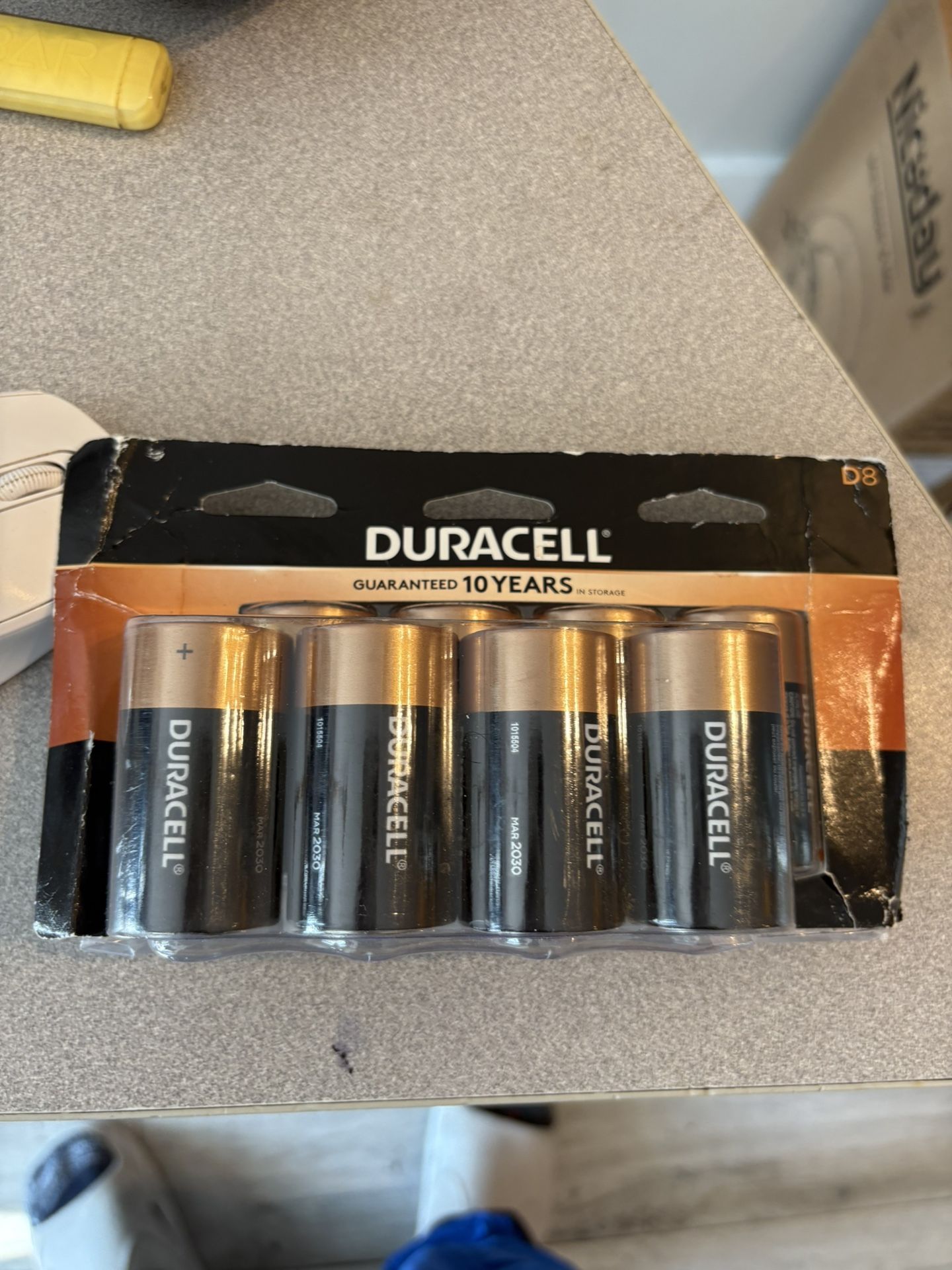 8-pack of Duracell D batteries